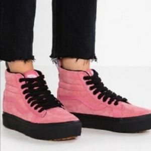 >💟SK8-Hi 1.5” PLATFORM MTE ALL WEATHER DESERT ROSE/BLACK LACE UP BRAND NEW VANS